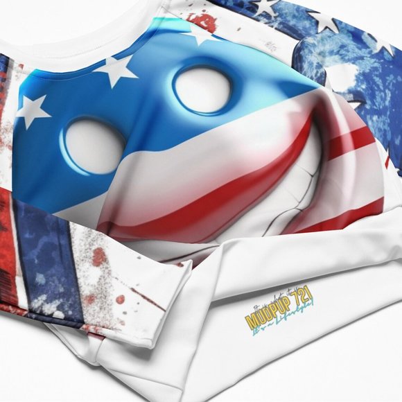 MUDPUPs Smile America Surfer Girl Rash Guard Beach Coverup Top Selling T Shirts - Picture 6 of 10